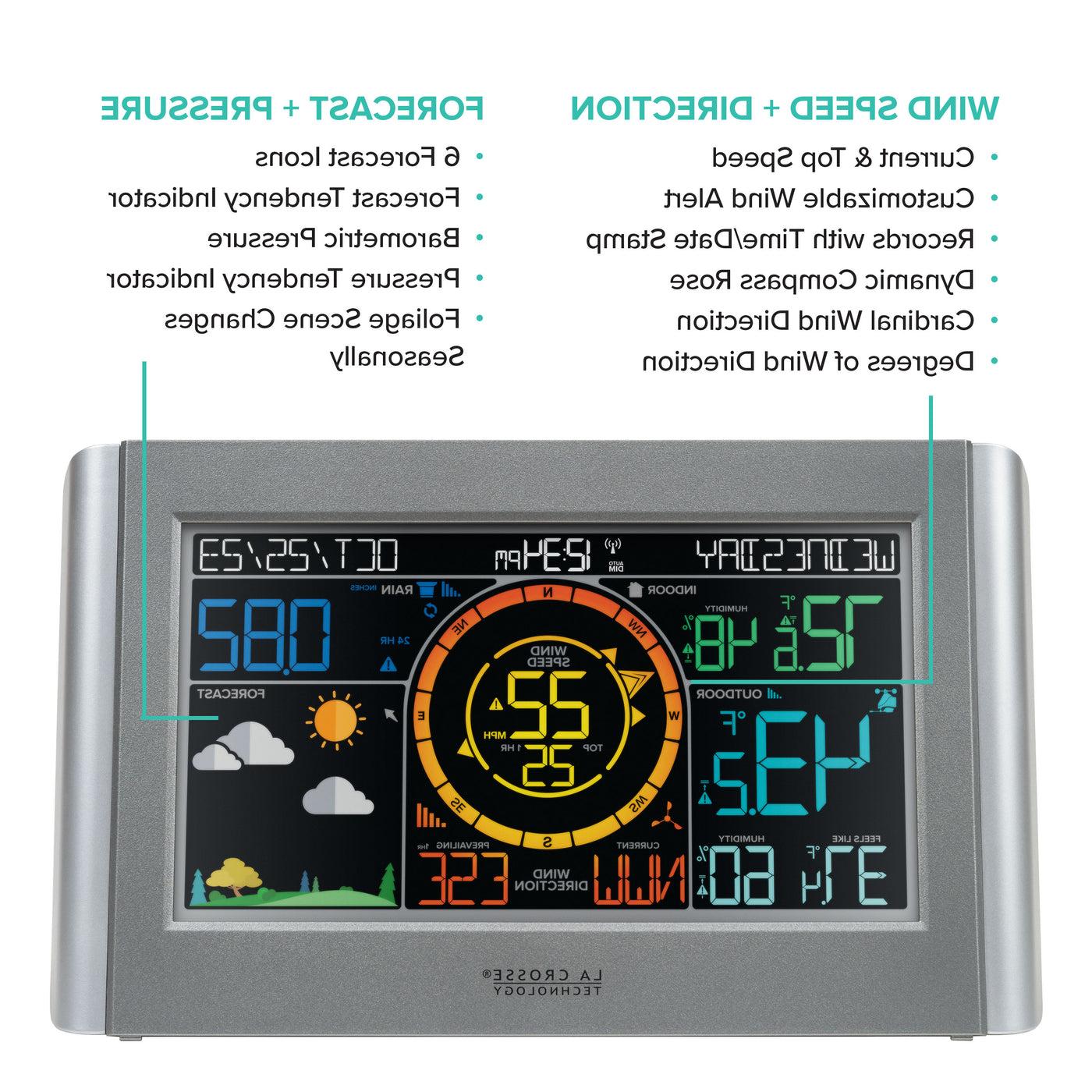 328-1414 Color Weather Station with Wind